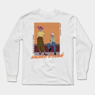 I Need a Cigarette - Orange/Brown Long Sleeve T-Shirt